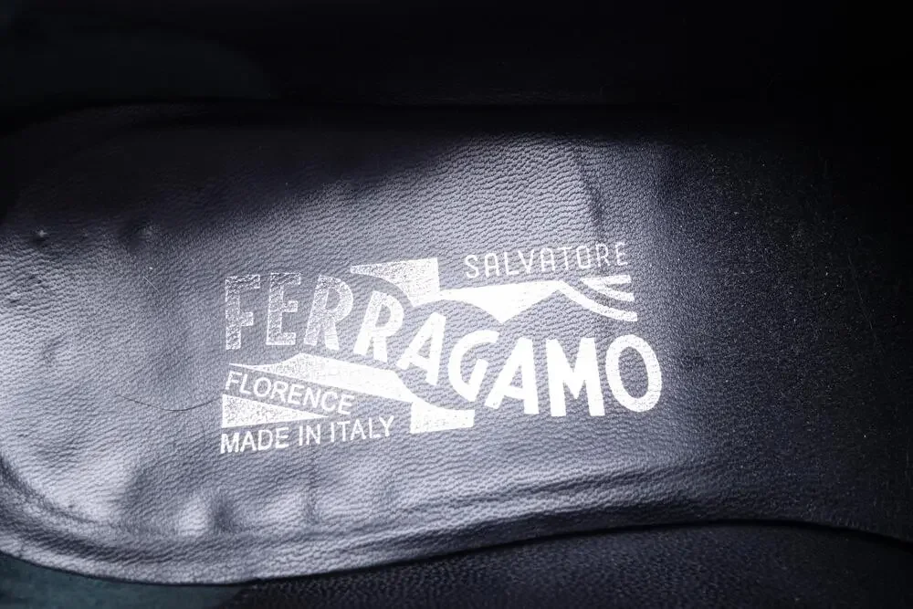 Salvatore Ferragamo Shoes Mens Size 9 D Black Kiltie Tassel Loafers Italy